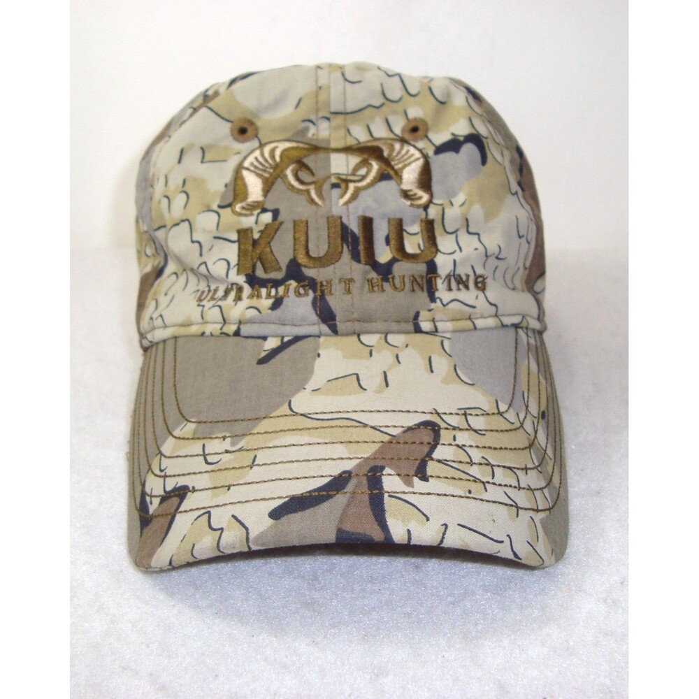 KUIU Ultralight Hunting Baseball Hat Cap Camo Embroidered Adjustable Strap Logo